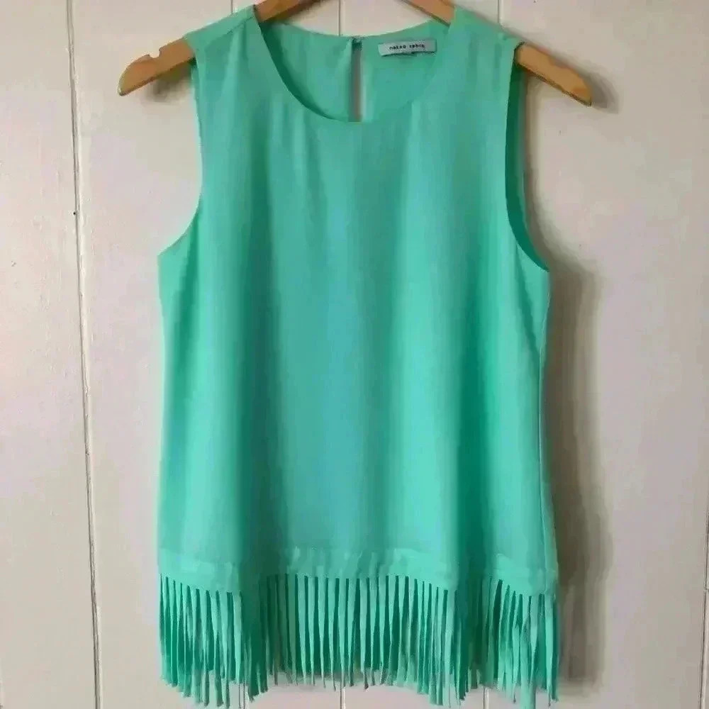 Naked Zebra Women's Sleeveless Top Blouse Size S